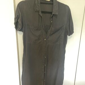 Women’s knee length button up dress